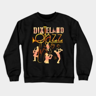 Retro Dixieland Jazz Band Crewneck Sweatshirt